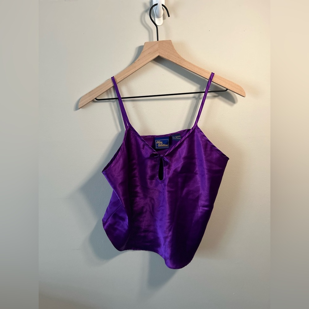 purple tank top with bow | sleep solutions